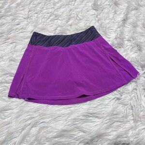 🌟5/30$ Kyodan Purple skort tennis Skirt with Striped Waistband